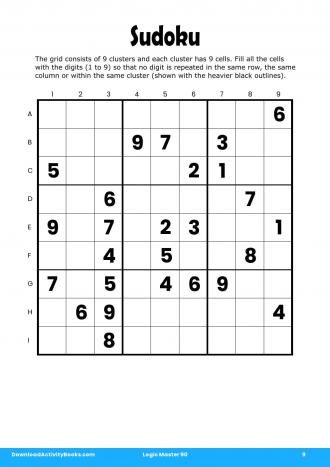 Sudoku #9 in Logic Master 90