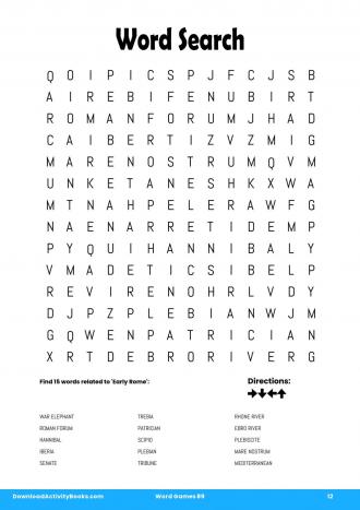 Word Search #12 in Word Games 89