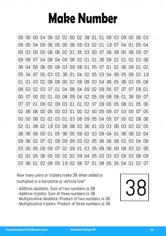 Make Number #24 in Numbers Ninja 90