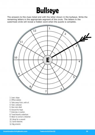 Bullseye #25 in Teens Activities 92