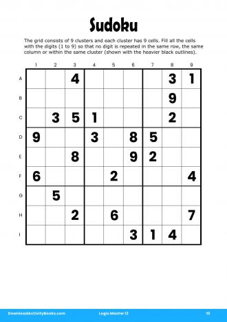 Sudoku #10 in Logic Master 12