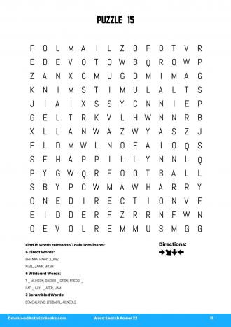 Word Search Power #15 in Word Search Power 22