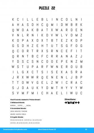 Word Search Power in Word Search Power 22
