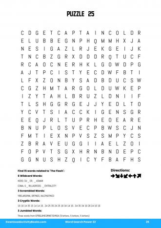 Word Search Power #25 in Word Search Power 22