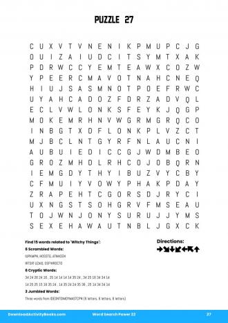 Word Search Power #27 in Word Search Power 22