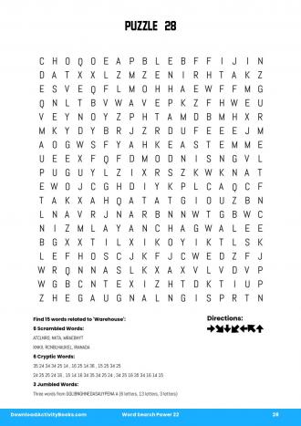 Word Search Power #28 in Word Search Power 22