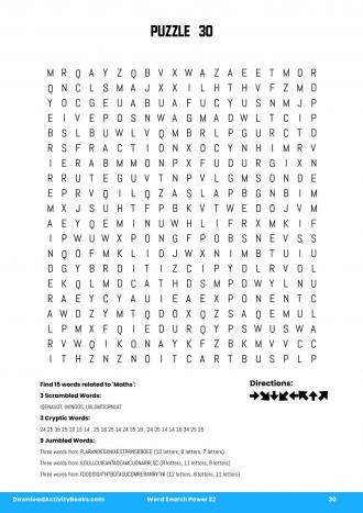 Word Search Power #30 in Word Search Power 22