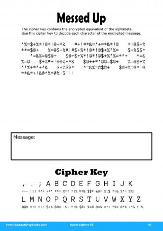 Messed Up in Super Ciphers 92