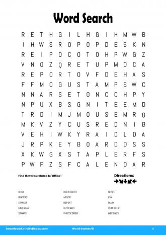 Word Search #4 in Word Games 91