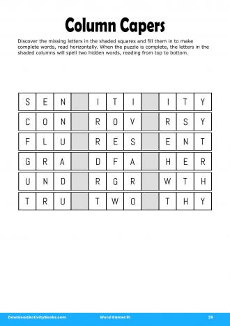 Column Capers in Word Games 91
