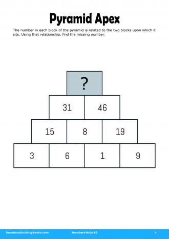 Pyramid Apex in Numbers Ninja 92