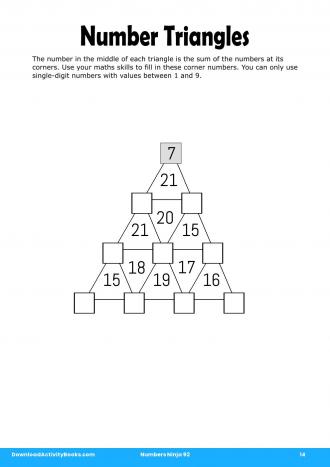 Number Triangles #14 in Numbers Ninja 92