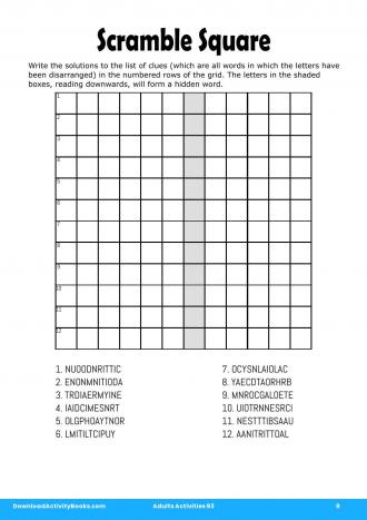 Scramble Square #9 in Adults Activities 93