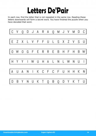 Letters De'Pair #14 in Super Ciphers 93