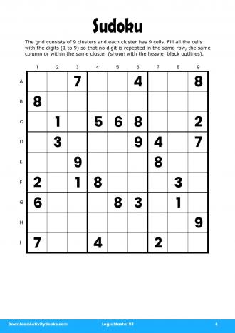 Sudoku #4 in Logic Master 93