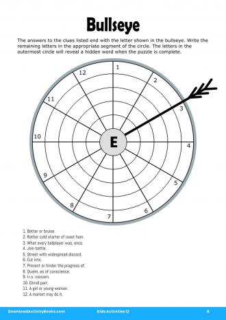 Bullseye #6 in Kids Activities 12