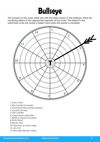 Bullseye #13 in Adults Activities 94