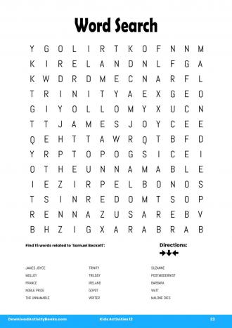 Word Search #22 in Kids Activities 12