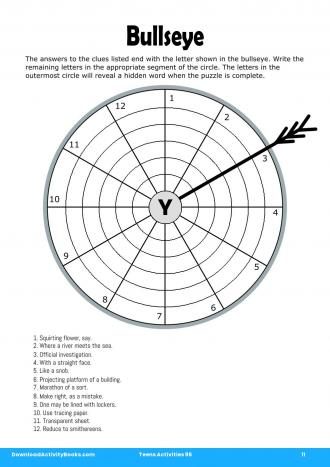Bullseye #11 in Teens Activities 95