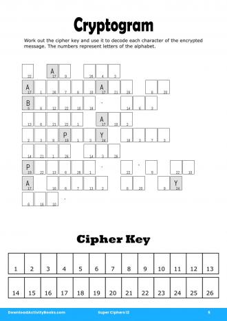 Cryptogram #5 in Super Ciphers 12