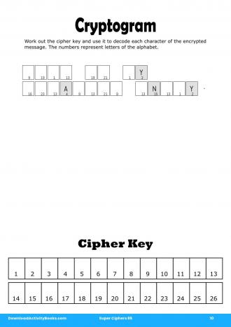 Cryptogram #10 in Super Ciphers 95