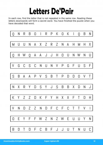 Letters De'Pair #12 in Super Ciphers 95