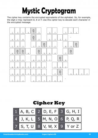 Mystic Cryptogram #16 in Super Ciphers 95