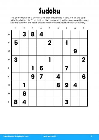 Sudoku #3 in Logic Master 95