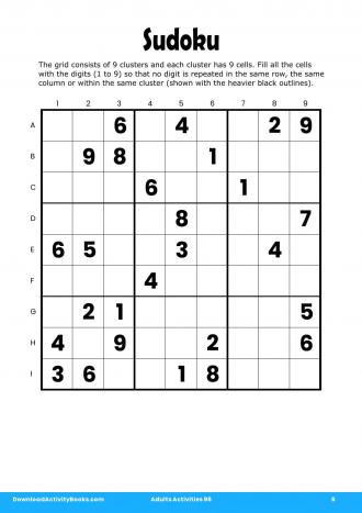 Sudoku #6 in Adults Activities 96