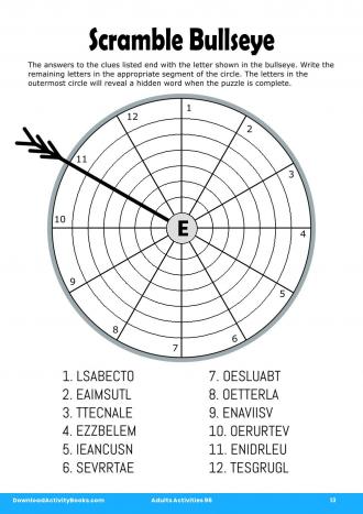 Scramble Bullseye #13 in Adults Activities 96