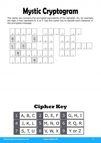 Mystic Cryptogram #2 in Super Ciphers 96