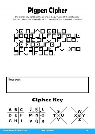 Pigpen Cipher #15 in Super Ciphers 96