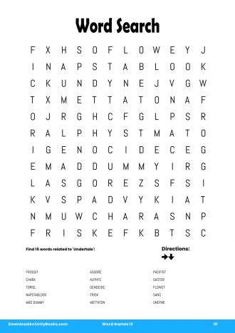 Word Search #10 in Word Games 12