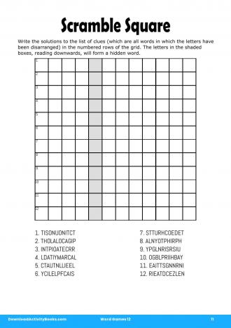 Scramble Square #11 in Word Games 12