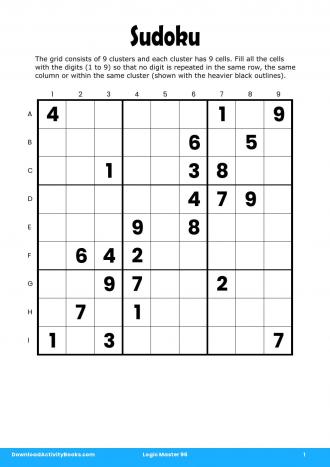 Sudoku #1 in Logic Master 96