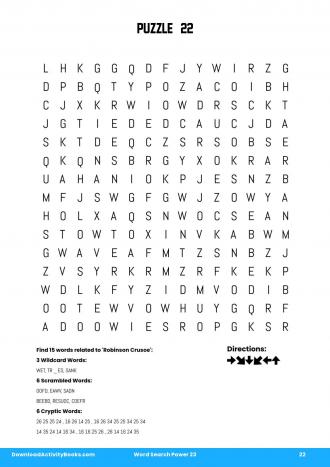 Word Search Power #22 in Word Search Power 23
