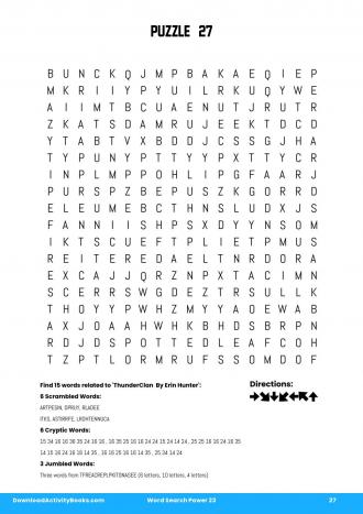 Word Search Power #27 in Word Search Power 23