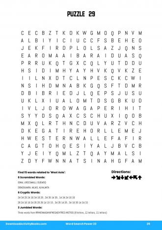 Word Search Power #29 in Word Search Power 23