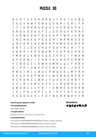 Word Search Power #30 in Word Search Power 23