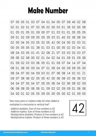 Make Number in Numbers Ninja 96