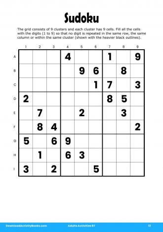 Sudoku in Adults Activities 97