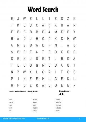 Word Search #1 in Kids Activities 97