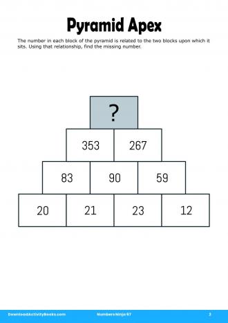Pyramid Apex in Numbers Ninja 97