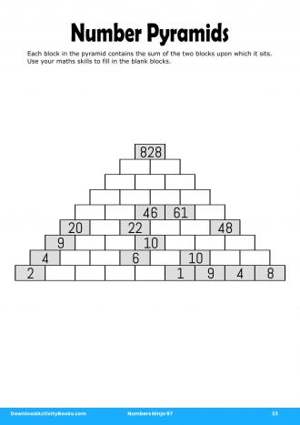 Number Pyramids #23 in Numbers Ninja 97