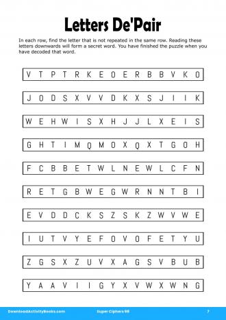 Letters De'Pair #7 in Super Ciphers 98