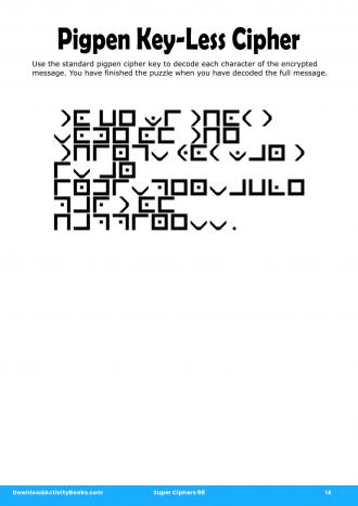 Pigpen Cipher in Super Ciphers 98