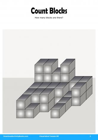 Count Blocks in Visual Mind Teasers 98