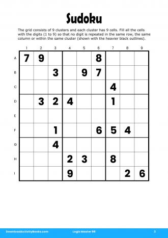 Sudoku #3 in Logic Master 98