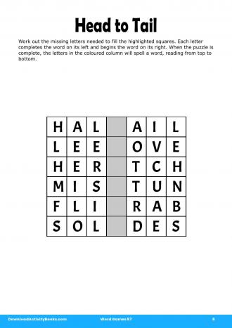 Head to Tail #6 in Word Games 97