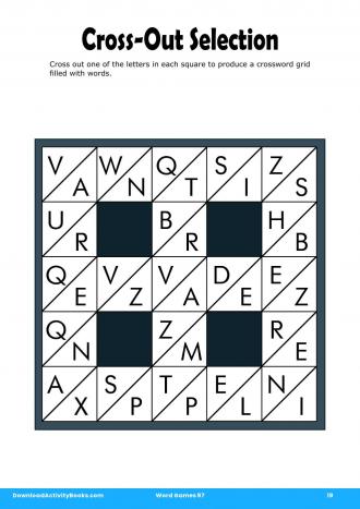Cross-Out Selection #19 in Word Games 97